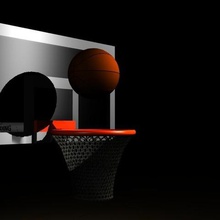 basquete de animação arte 3d print model - Mito3D
