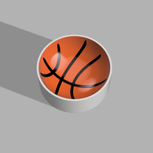 basketball Balle baignoire bombe moule 3d print model - Mito3D