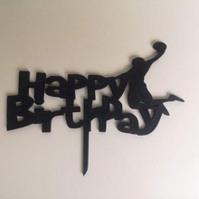 basketball cake topper art silhouette 3d print model - Mito3D