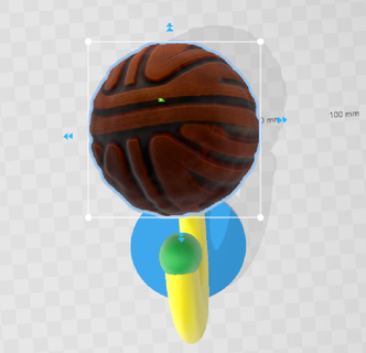 basketball coat key hanger gadget 3d print model - Mito3D