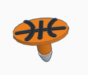 basquetebol croc PIN 3d print model - Mito3D