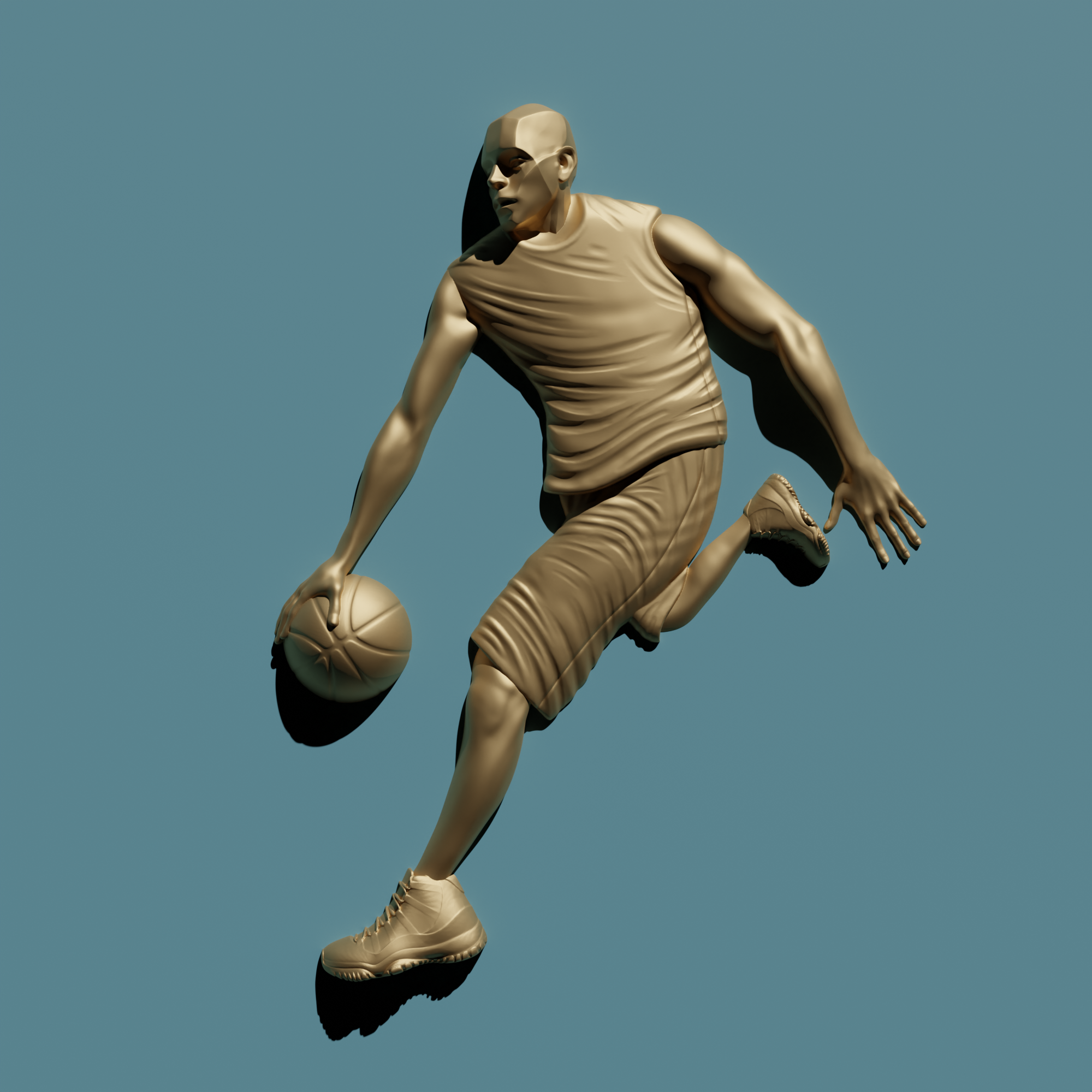 basketball player sport stl 3d model 3D print model - Mito3D