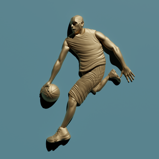 Basketball Spieler Sport stl 3d Modell 3d print model - Mito3D