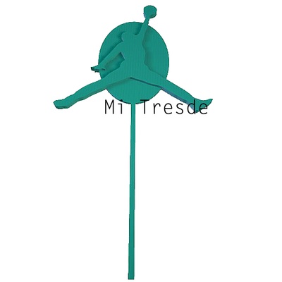 pallacanestro cappello cilindro toppers toppercake giocatore 3d print model - Mito3D