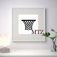 baloncesto de la pared escultura en 2d art 3d print model - Mito3D