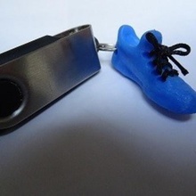 basketball home shoe key ring 3d print model - Mito3D