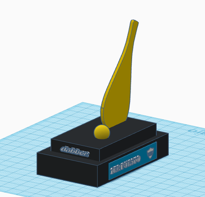 basque pelote paleta trophée art jouets sports sport balle palette fronton 3d print model - Mito3D