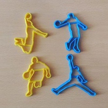 basquet cortadores kit de 4 siluetas los jugadores casa basquetball jugador figuras moldes cocina galletas dise os cortantes zapatillas deporte 3d print model - Mito3D