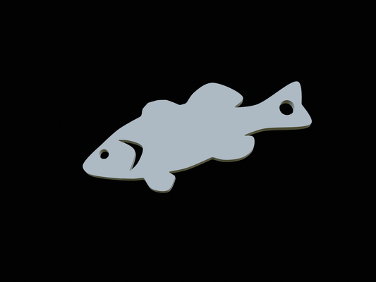 bass fisch schlüsselbund anhänger thunfisch lachs fischer zander zander barsch tier wels pike angeln locken köder karpfen forelle 3d print model - Mito3D