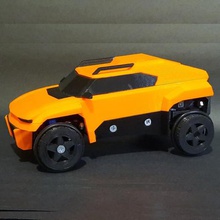BURCU-3d baskılı arduino rc araba oyun tasarım özel kavram wifi bluetooth model android esp32 3d print model - Mito3D