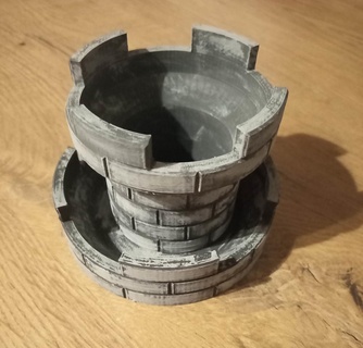 bastion planter - supportless supportfree easyprint 3d print model - Mito3D