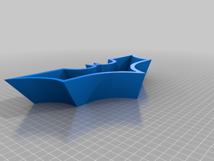 bat man tigela cnc 3d print model - Mito3D