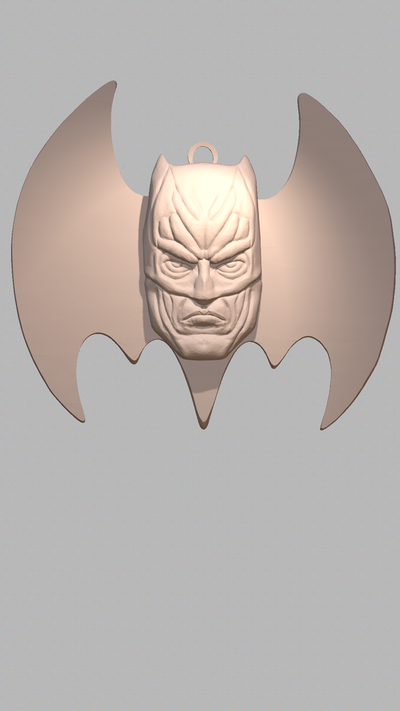 bat man pendente batman supereroi orecchini gioielleria regalo gratuito 3d print model - Mito3D