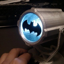 bat-señal lehof juego de batman batsignal murciélago la señal luz props 3d print model - Mito3D
