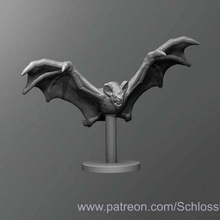 bat dnd dungeons and dragons tabletop toy 3d print model - Mito3D
