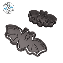 bat - halloween cookie cutter fondant polymer clay gadget skull grave spider web monster witch skeleton pumpkin hat ghost dia muertos catrina baking pastry party 3d print model - Mito3D