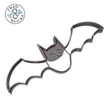 bat - halloween cookie cutter fondant gadget witch skeleton pumpkin hat ghost catrina baking pastry clay 3d print model - Mito3D
