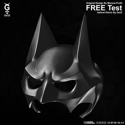 bat cat free size test - helmet batman bruce wayne cosplay costume suit joker dark knight gotham city justice league dc universe comics mask ge32 3d print model - Mito3D