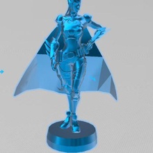 yarasa kız batman oyun kadın film heykelcik eylem 3d print model - Mito3D