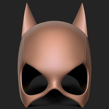murciélago niña máscara dc historietas oscuro casco Bati chica batman hombre cosplay súper hierro capitán America 3d print model - Mito3D