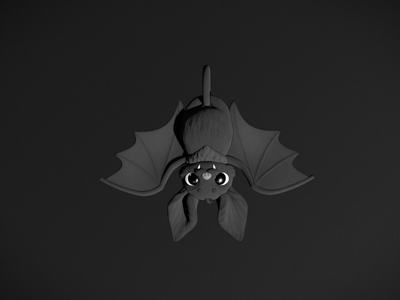 pipistrello Halloween gioielleria carina 3D print model - Mito3D