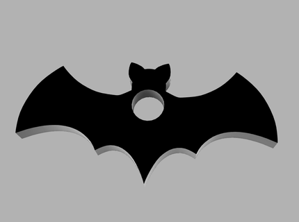 bat keychain keychain bat spooky halloween  3d print model - Mito3D