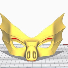 bat mask various 3d print model - Mito3D