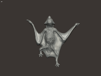 pipistrello forma pendente muffa Halloween spaventoso paura ciondolo orecchino 3d print model - Mito3D