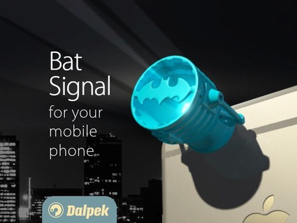 bat signal iphone android batman cellphone cellular cell phone dc comics keychain lamp mobile reflector superman 3d print model - Mito3D