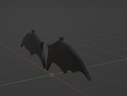 bat wing earrings wings halloween 3d print model - Mito3D