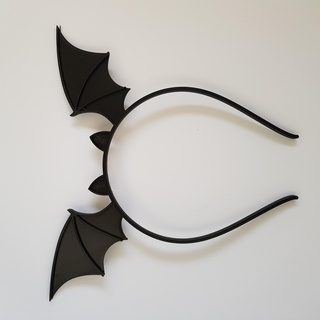 bat wing headband head hair halloween party costume fancy dress spooky funny cosplay 3d print model - Mito3D