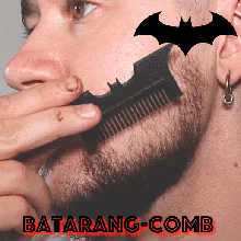 batarang comb Bart Batman 3d print model - Mito3D