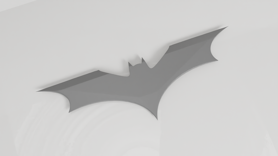 batarang batman justicia arma dc historietas liga pelea confusa cosplay réplica murciélago Benaffleck ciencia ficción juguete impresión imprimible Liga Justicia 3d print model - Mito3D