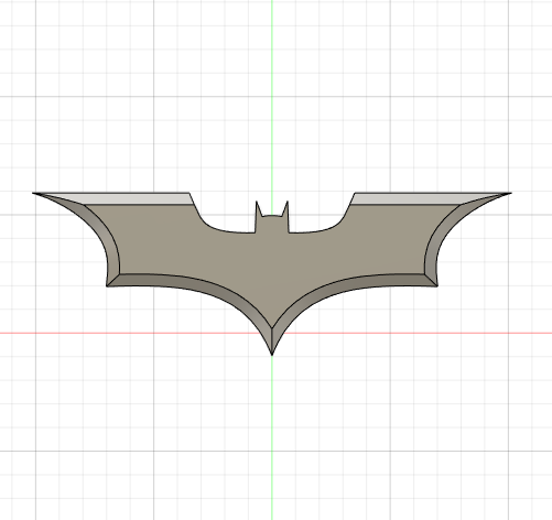 Batarang 3D print model - Mito3D