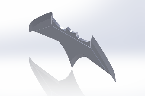 Batarang Batman Arkham Ritter Schläger Spiel Spiele Fledermäuse Logo Symbol klassisch Ursprung 3d print model - Mito3D