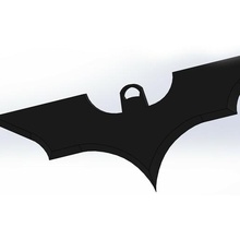 batarang murciélago llavero batman 3d print model - Mito3D