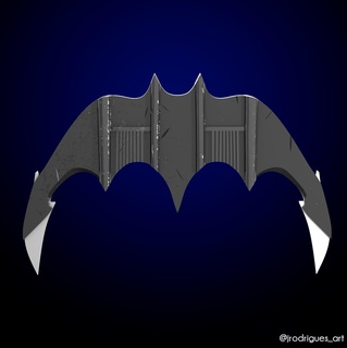Batarang 1 Batman '89 kehrt Michael Keaton Dregganker Gewehr Blitz Gadgets 3d print model - Mito3D