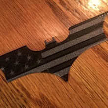batarang american flag gadget 3d print model - Mito3D