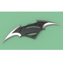 batarang logotipo de batman vs superman varios juguete cosplay película 3d print model - Mito3D