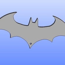 batarang batman chaveiro chaveiros 3d print model - Mito3D