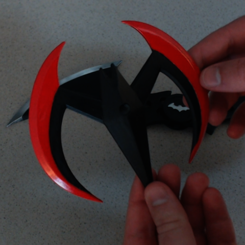 batarang batman beyond game cartoon prop cosplay 3D print model - Mito3D