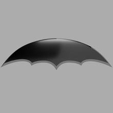 batarang btas animated art red hood batman robin jason todd cosplay logo emblem blades blade fins 3d print model - Mito3D