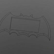 batarang iphone 4 evd bat 3d print model - Mito3D