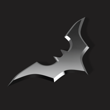 batarang v20 a moda capuz vermelho batman robin jason todd cosplay logotipo emblema 3d print model - Mito3D