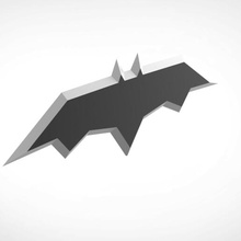 Batarang ver1 çizgi roman batman sus yarasa kopya oyuncak Yazdır yazdırılabilir Kostüm oyunu kendin yap kahraman Toplamak baskı Bölüm destek hobi 3d print model - Mito3D