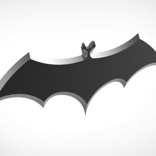 batarang ver2 historietas batman Cállate murciélago réplica juguete impresión imprimible cosplay bricolaje diy héroe colección apuntalar pasatiempo 3d print model - Mito3D