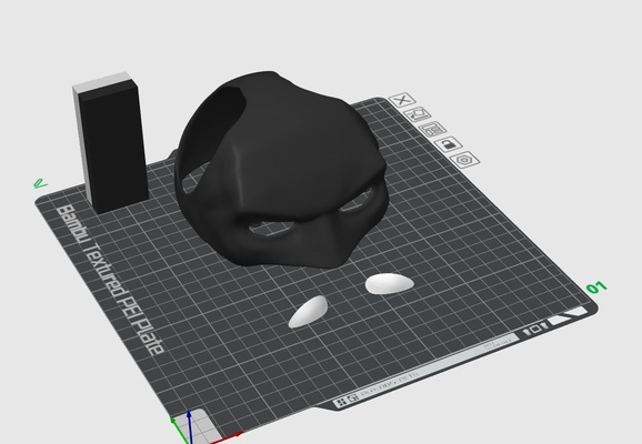 gato muercielago batman máscara gatos 3d print model - Mito3D