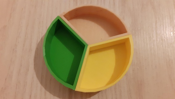 parti kutuları kesirler çeşitli matematik pedagoji 3d print model - Mito3D