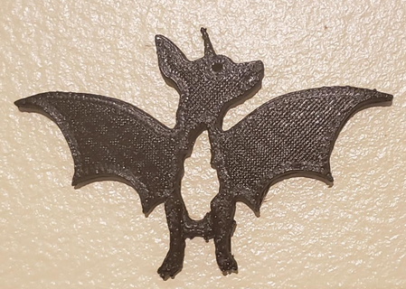 batdog ratto terrier pipistrello Ali Halloween decorazione silhouette parete appendiabiti cane 3d print model - Mito3D
