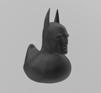 batduck batman meme cursed rubber duck bath toy 3d print model - Mito3D